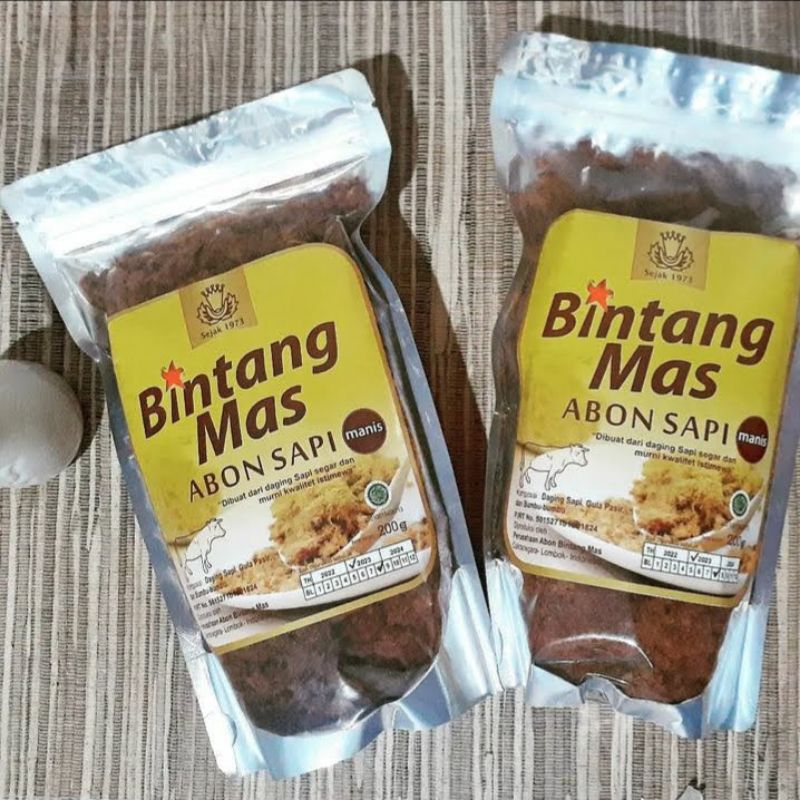 

Abon Sapi Bintang Mas 200g Varian Manis Oleh-oleh Khas Lombok