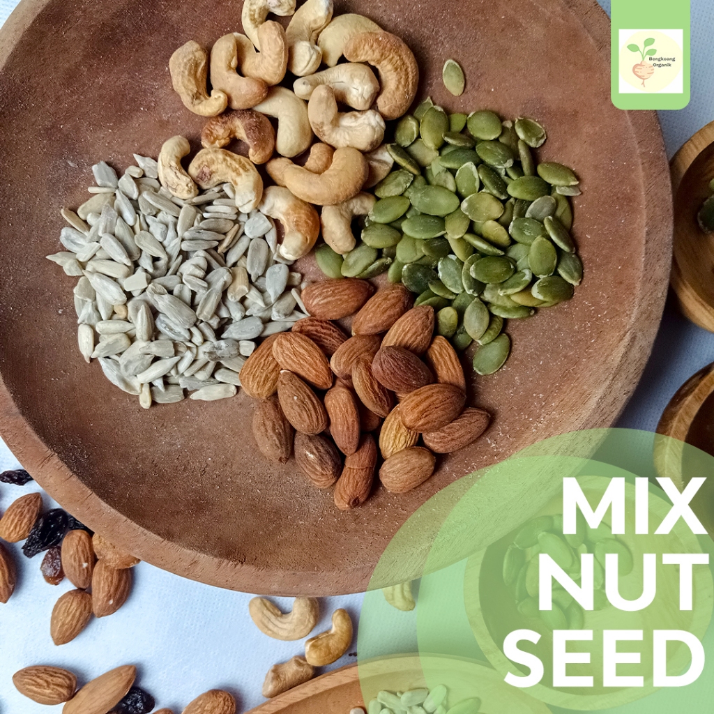 

HG MIX NUT SEED gr - Almond, Cashew, Pumpkin Seed, Sunflower Seed - Roasted