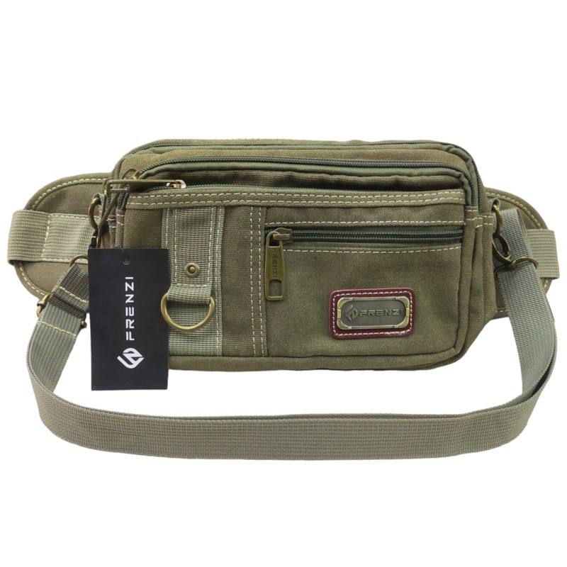 Tas selempang pria kanvas Tas pinggang pria kanvas import