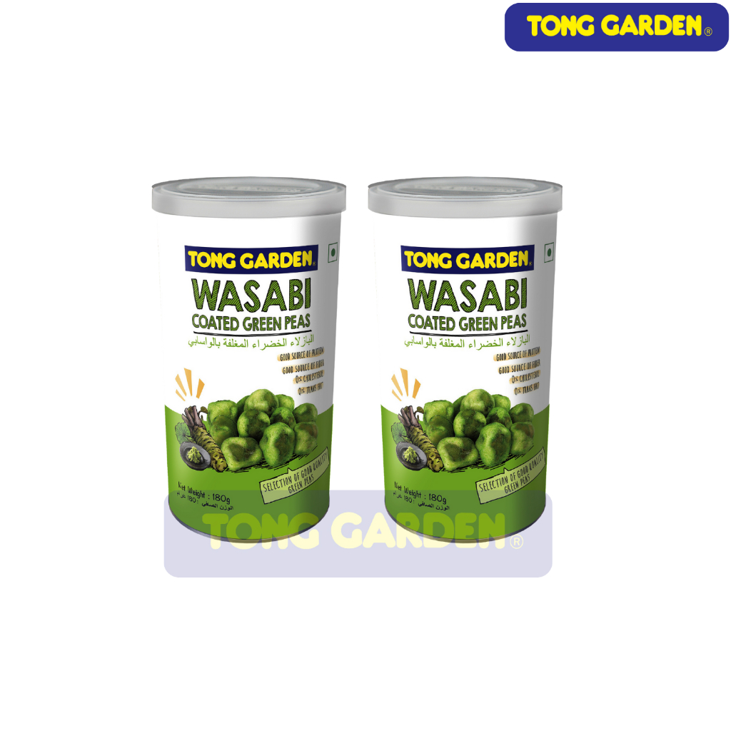 

Bundle 2 Tong Garden Coated Green Peas Wasabi Flavour 180gr - Kacang Polong Tepung Rasa Wasabi - Ada Damaged
