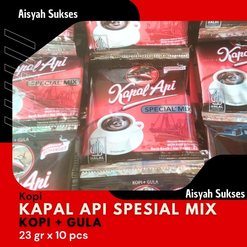 

Kopi Kapal Api Spesial Mix 23 gr 1 Renceng isi 10 pcs