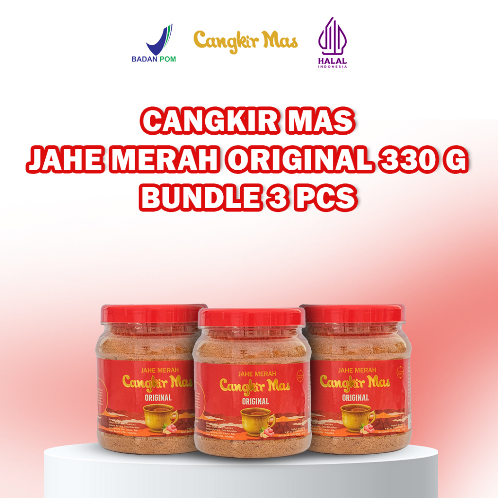 

Cangkir Mas Jahe Merah Original 330gr Bundle 3pcs