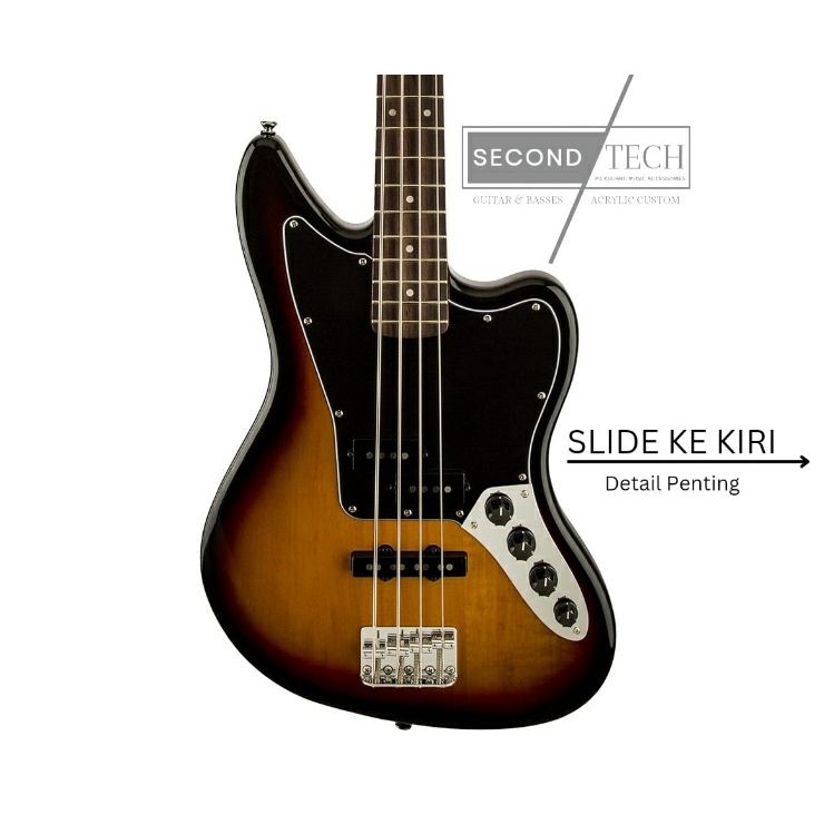 pickguard Squier Vintage Modified Bass 3ply custom akrilik mirror