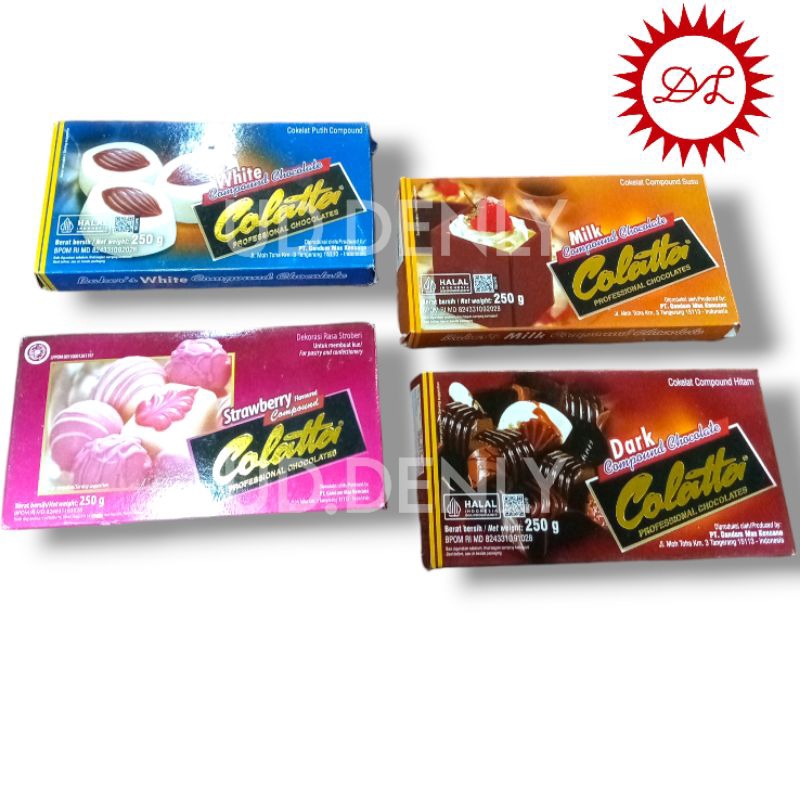 Colatta Coklat Batang Dark/Milk/White/Strawberry