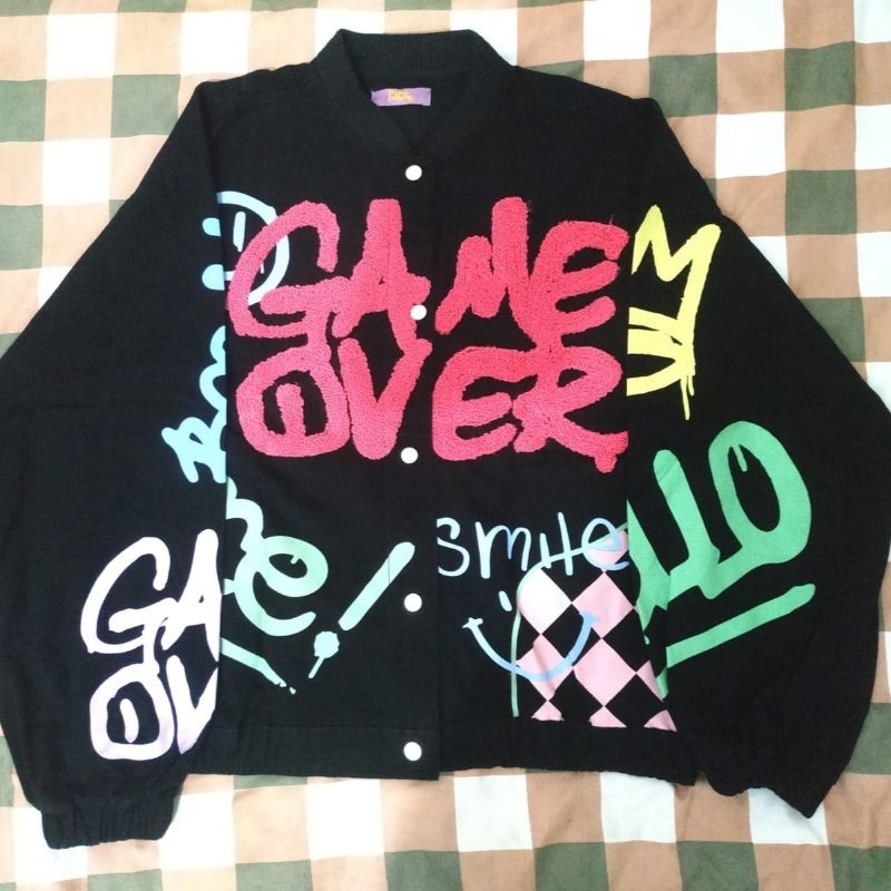 PRELOVED JAKET BOMBER GAME OVER