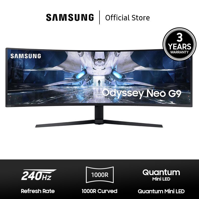 Monitor Samsung Odyssey Neo G9 49" G95NA Dual QHD 240Hz Gaming Monitor