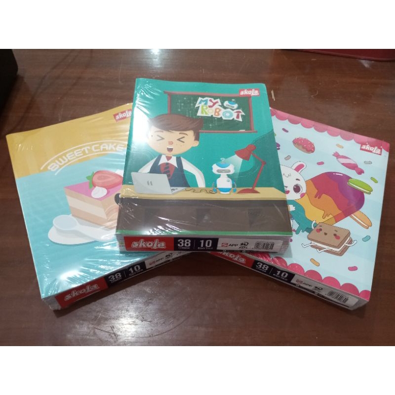 

Buku tulis sekolah isi 38 lembar