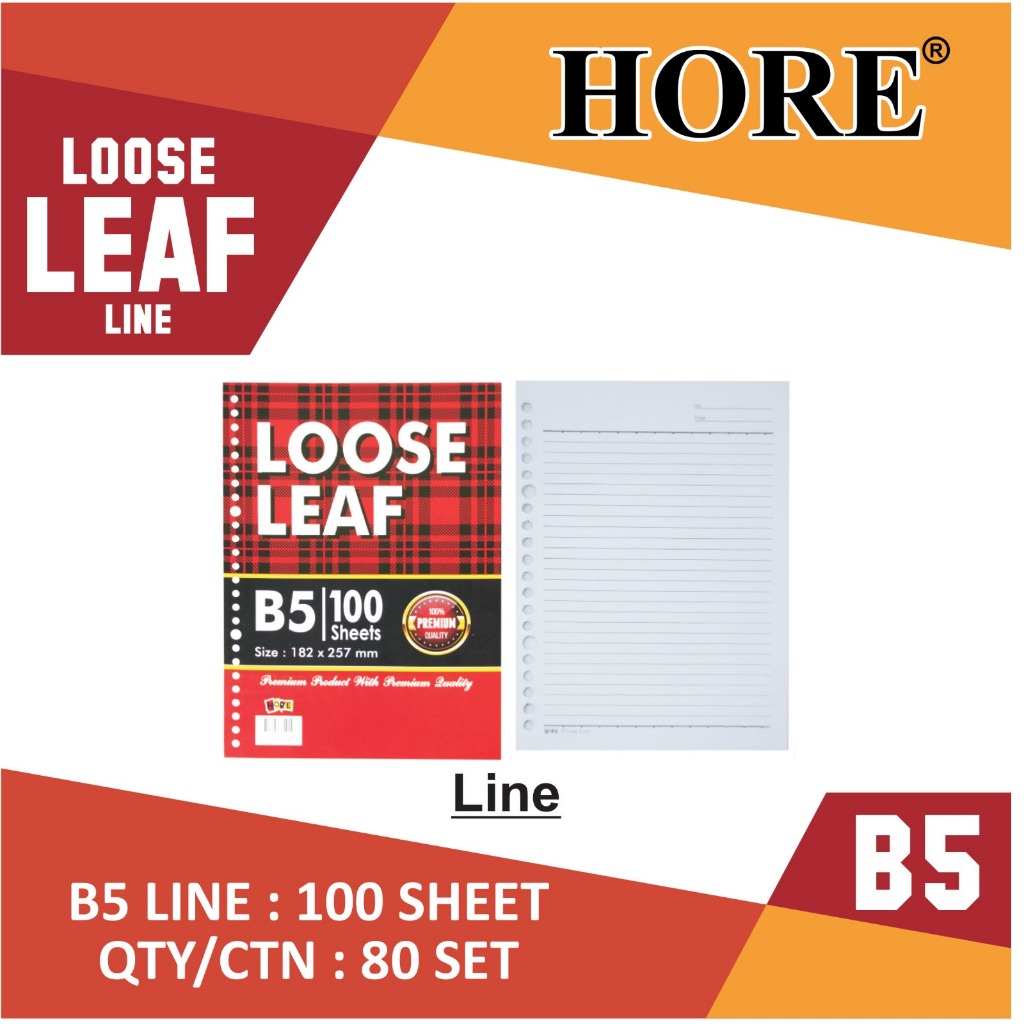 

LOOSE LEAF HORE LINE / ISI BINDER