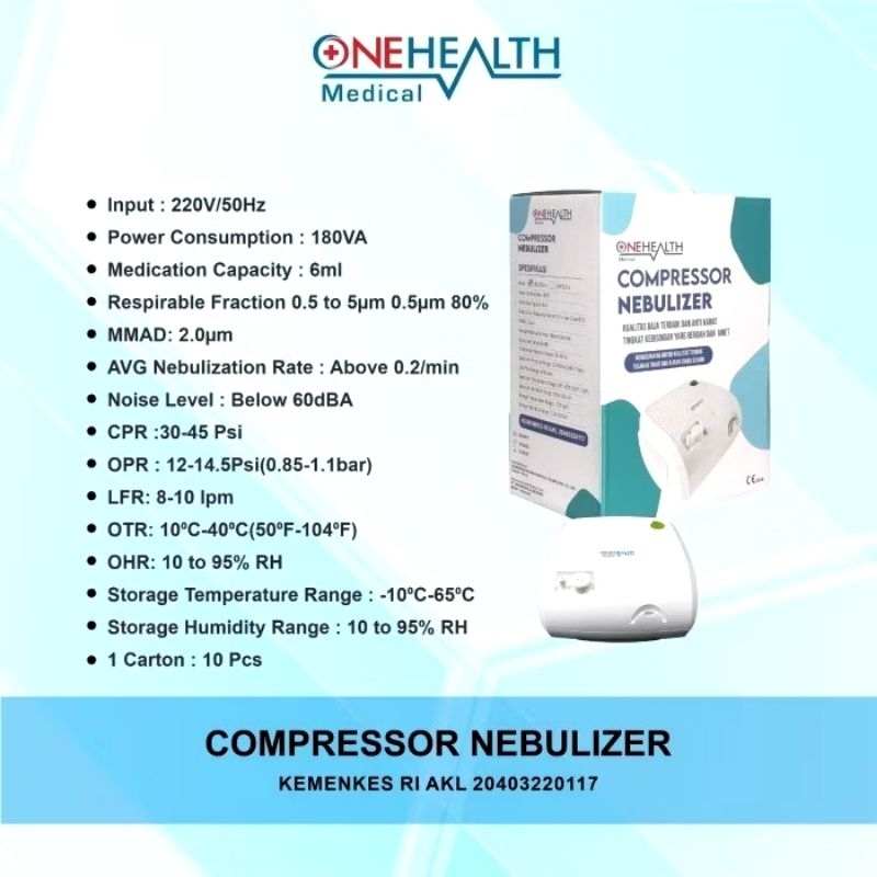 Compressor Nebulizer - Onehealth