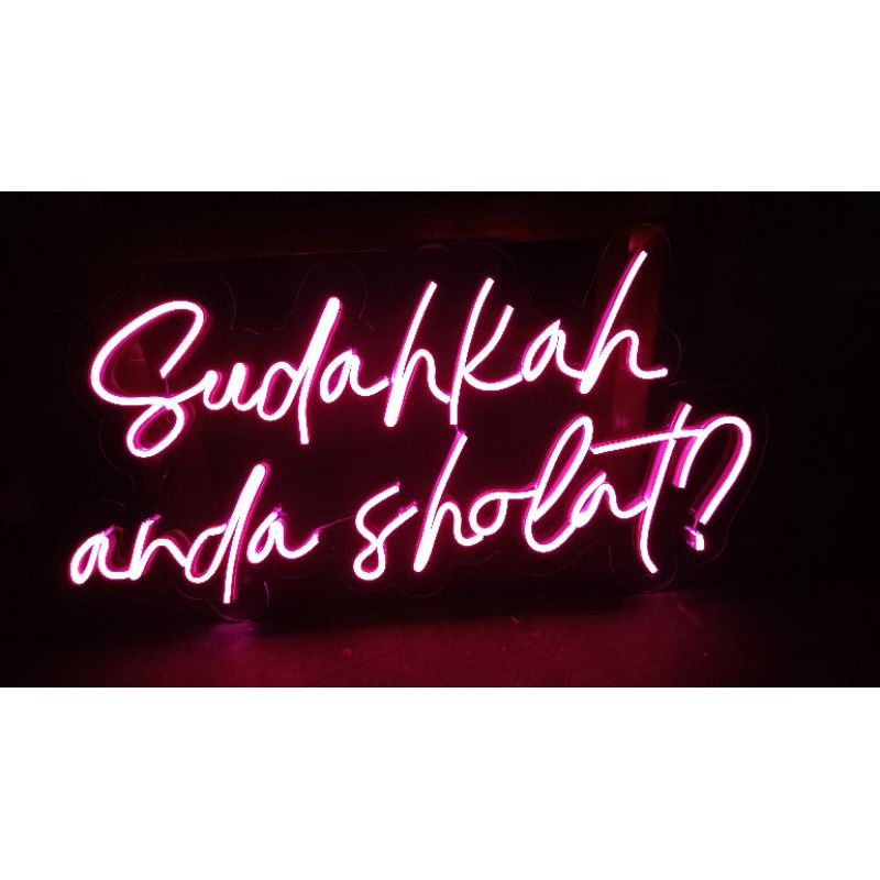 Neon flex custom By Request | Papan nama Acrylic | Lampu tidur aesthetic