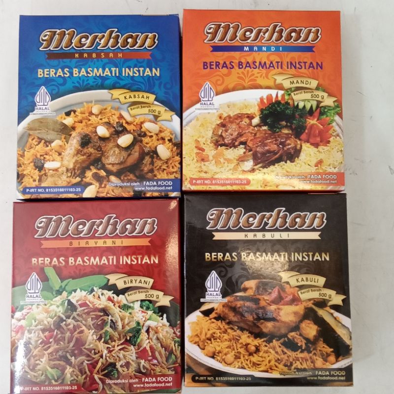 

Merhan 500gr beras basmati instan lengkap dengan bumbu biryani mandi kabsah kebuli