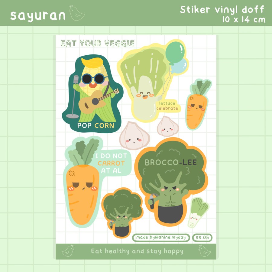 

Shinemyday Sticker Sheet - SAYURAN