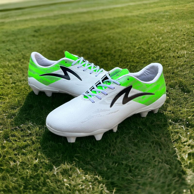 Terlaris (Paket Komplit) Sepatu Bola Dewasa Specs Accelerator Lightspeed Alpha Putih Hijau Reborn