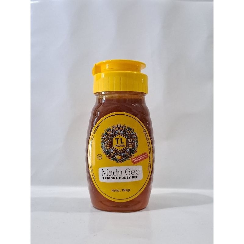 

Madu Gee 150gr botol fliptop - Trigona Honey Bee 100% Lutra - Madu Trigona/Klanceng Original