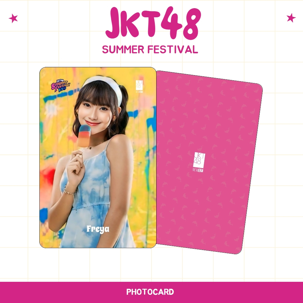 PHOTOCARD JKT48 SUMMER FESTIVAL 2SISI (HARGA 1 PCS + LAMINASI 2 SISI) JPOP CARDS IDOL UNOFFICIAL ADE
