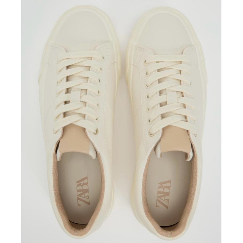 preloved - zara shoes sepatu brand zara size 39 warna broken white sepatu wanita