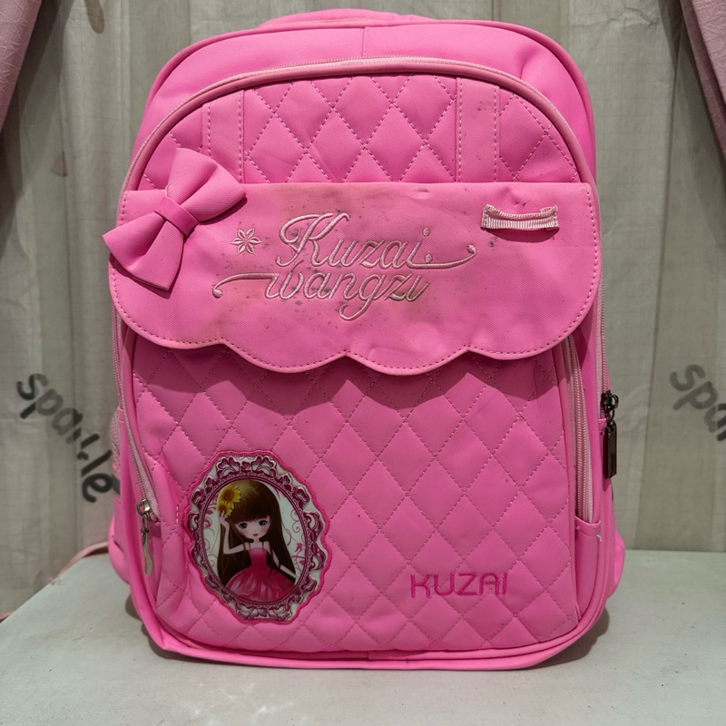 tas ransel anak sekolah. tas ransel anak kuzai preloved
