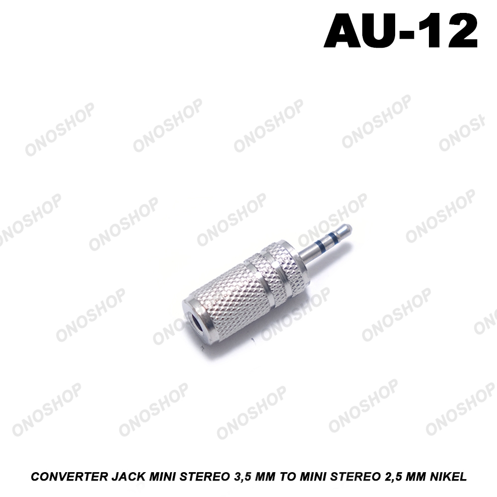 Converter Jack Mini Stereo 3,5 MM To Jack Mini Stereo 2,5 MM Nikel