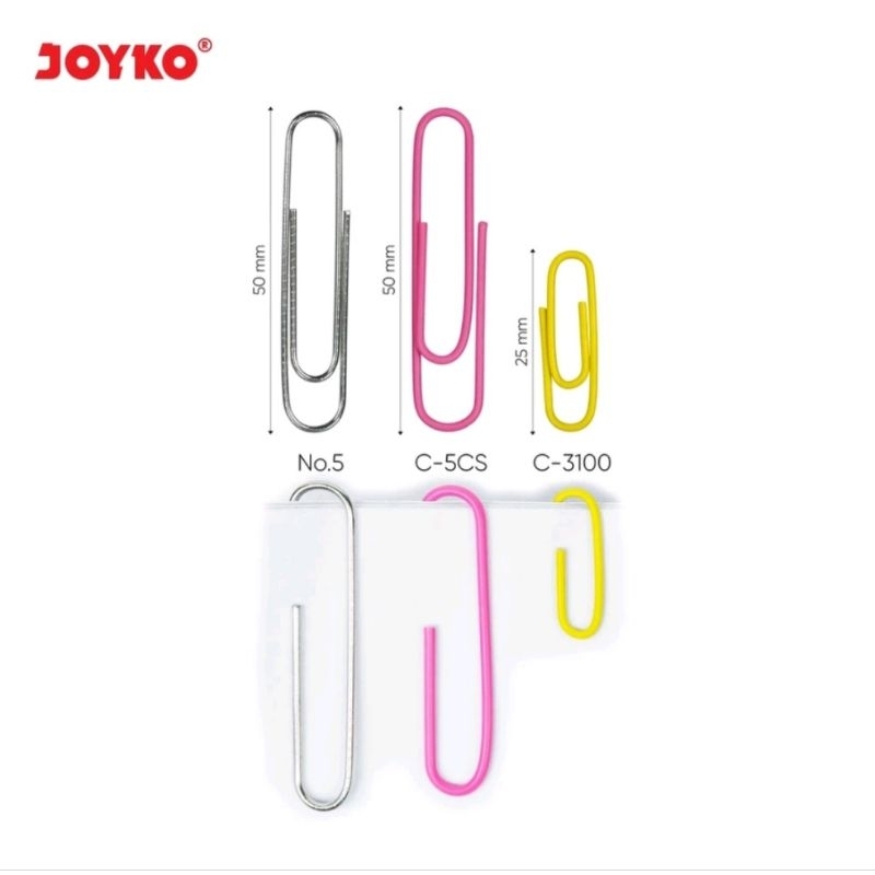 

Paper Clips Joyko C-3100 isi 100 pcs