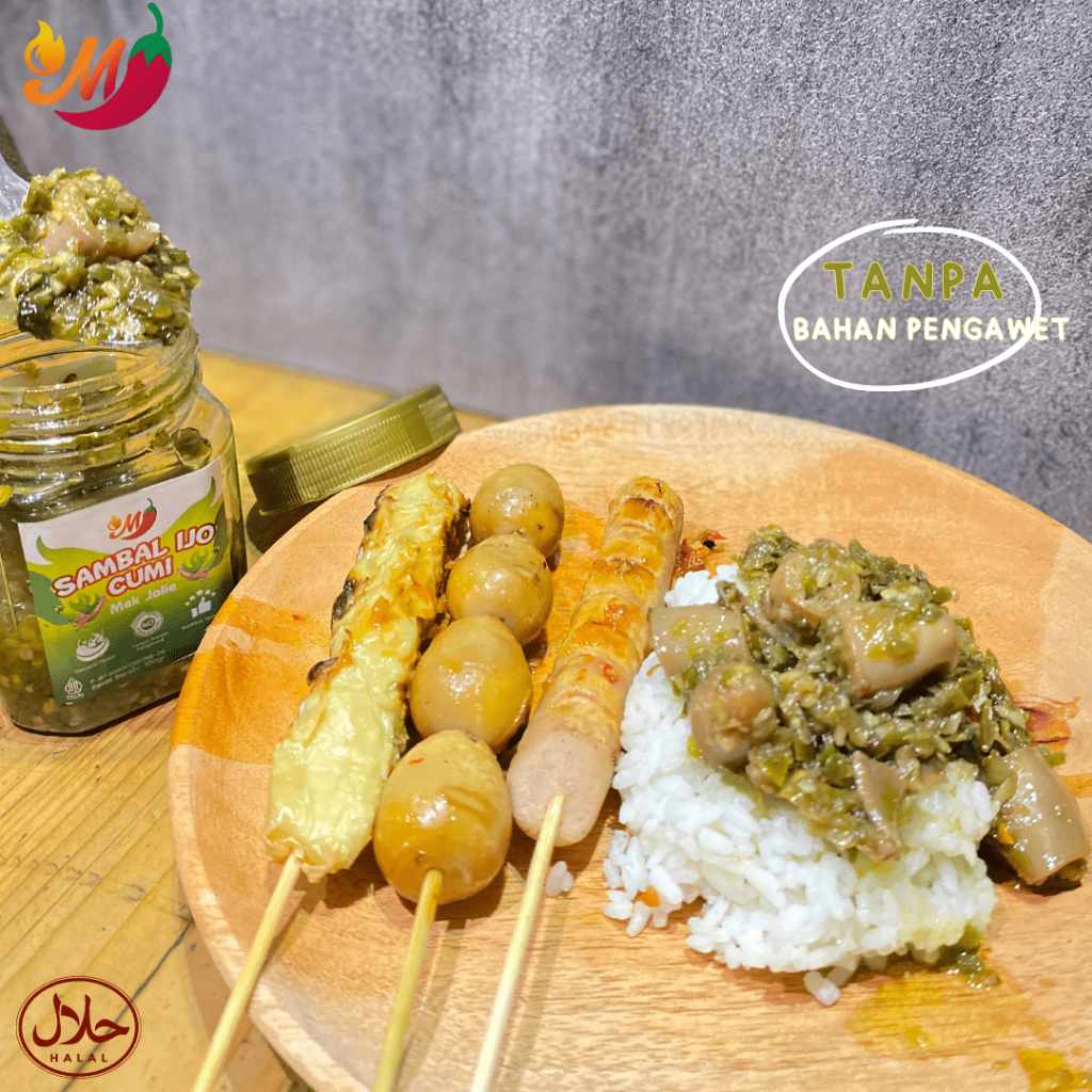 

JKL TERMURAH 160GR Sambal Cumi Ijo Sambal Mak Jolie - Sambalpedas sambalcumiijo sambellauk