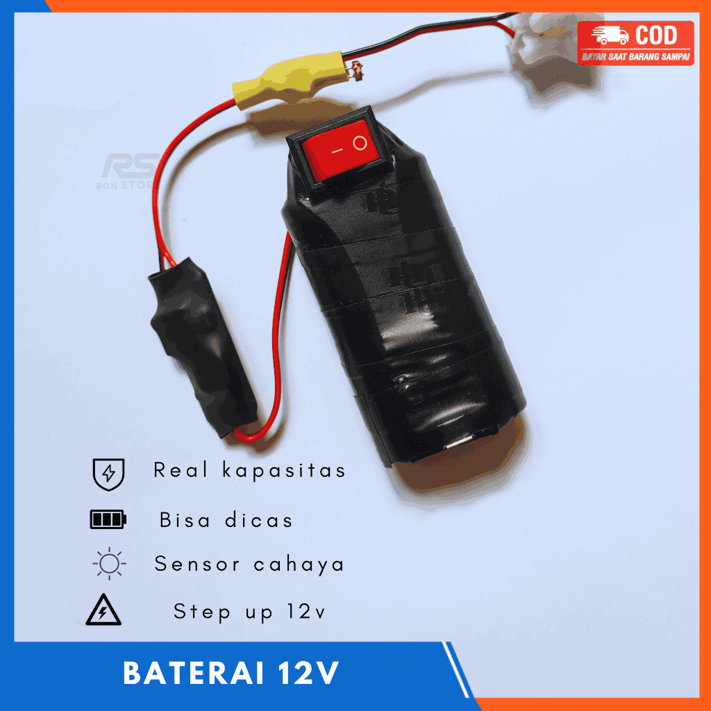 Batrai Khusus Lampu 12V/Siap Pakai/Batrai Cas/Batrai Led Strip/Batrai Laptop