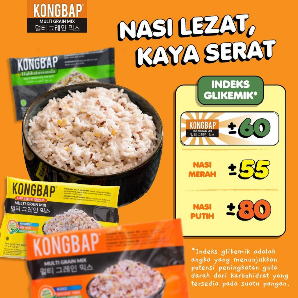 

Kongbap Multigrain Mix Beras Sehat Korea Halal 150gr