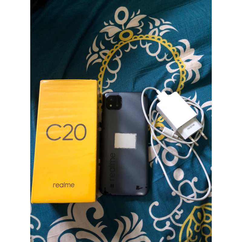 realme c20 minus lecet pemakean masih segel ram 2/32