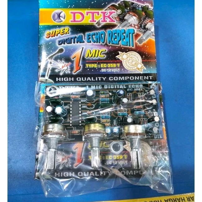 Kit super echo digital repeat plus 1mic/dtk ec 358t