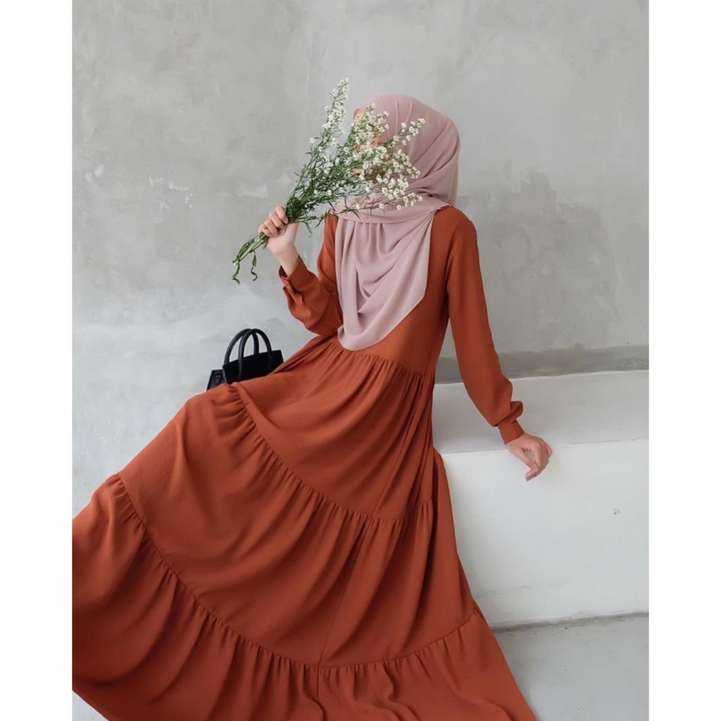 BELVA DRESS GINGER ORI by EVOLVERE