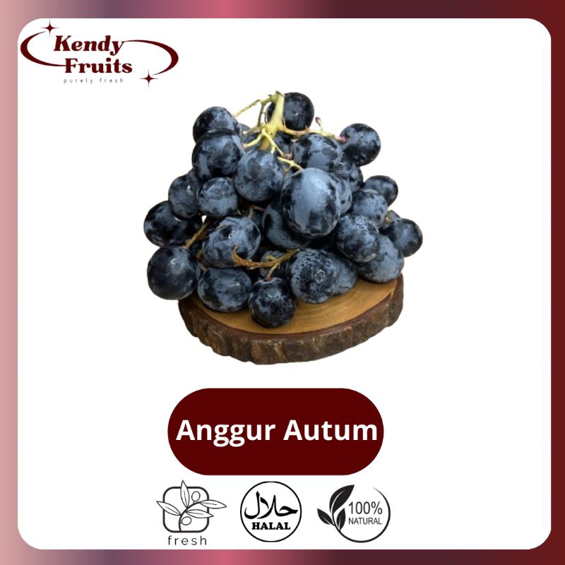 

ANGGUR Autumn Import Aussie 500 Gr | Buah Segar Sehat