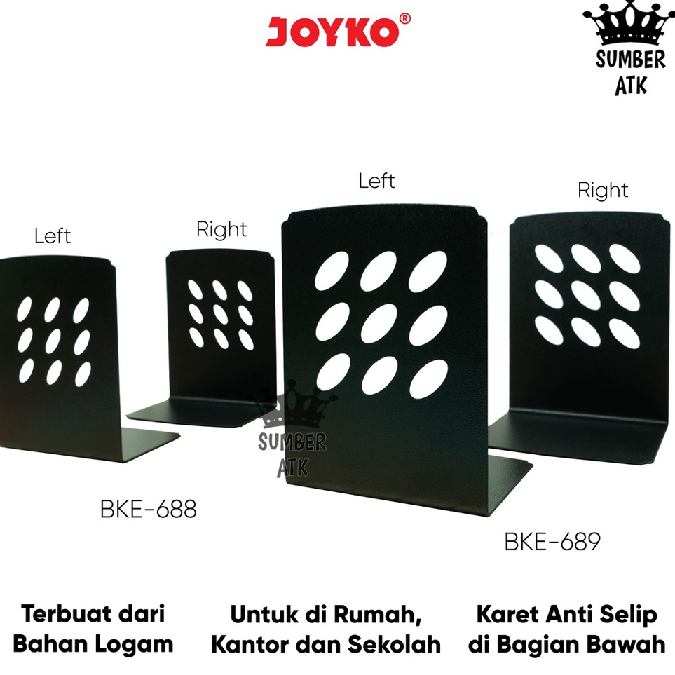 

Big Sale Sandaran Penahan Pembatas Buku Book End Joyko BKE688 BKE689 86