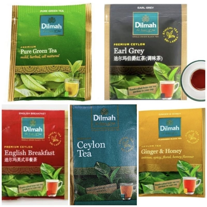 

Dilmah Tea Teh ImporT Ceylon Green Tea English Breakfast Honey Ginger