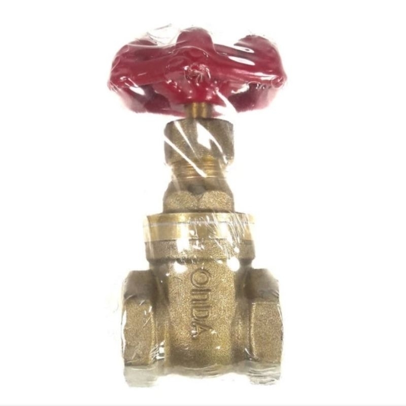 Stop kran onda 1/2 inch / GATE VALVE KUNINGAN ONDA 1/2" / STOP KRAN PUTAR KUNINGAN 1/2 inch Onda