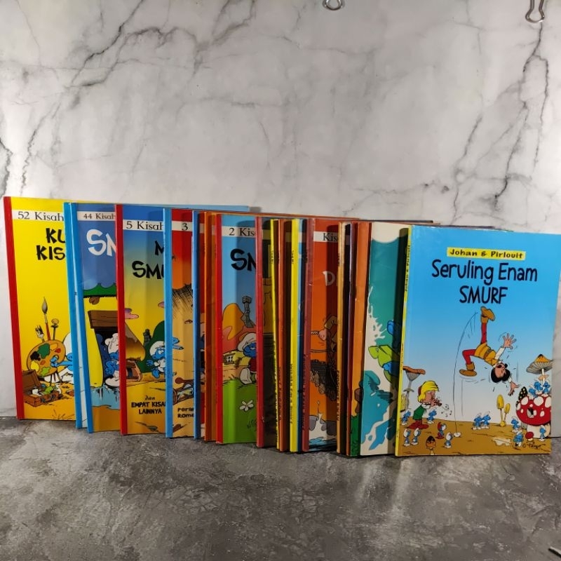 Buku Smurf, Kisah Smurf, 2 Kisah Smurf, 3 Kisah Smurf, 5 Kisah Smurf, 44 Kisah Smurf, 55 Kisah Smurf