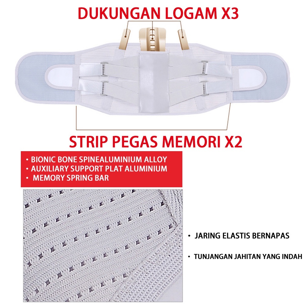 Pria Wanita Korset Sabuk Dukungan Korset Lumbal untuk Meringankan Sakit Punggung, Nyeri Pinggang