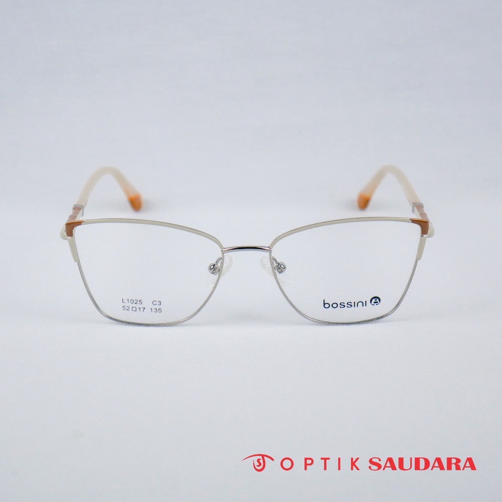 Optik Saudara - Frame Bossini - Kacamata Wanita Cat Eye Modern StyleF L1025 C3 52