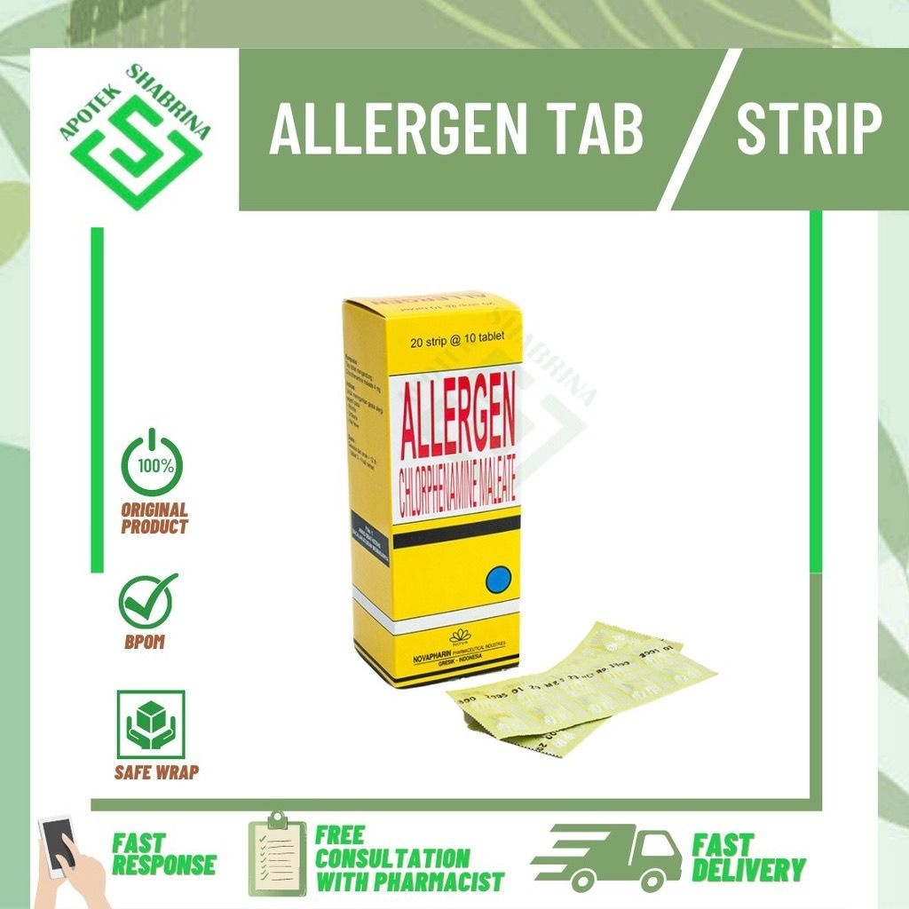 ALLERGEN TABLET / MENGOBATI ALERGI, PILEK, GATAL / CTM TABLET