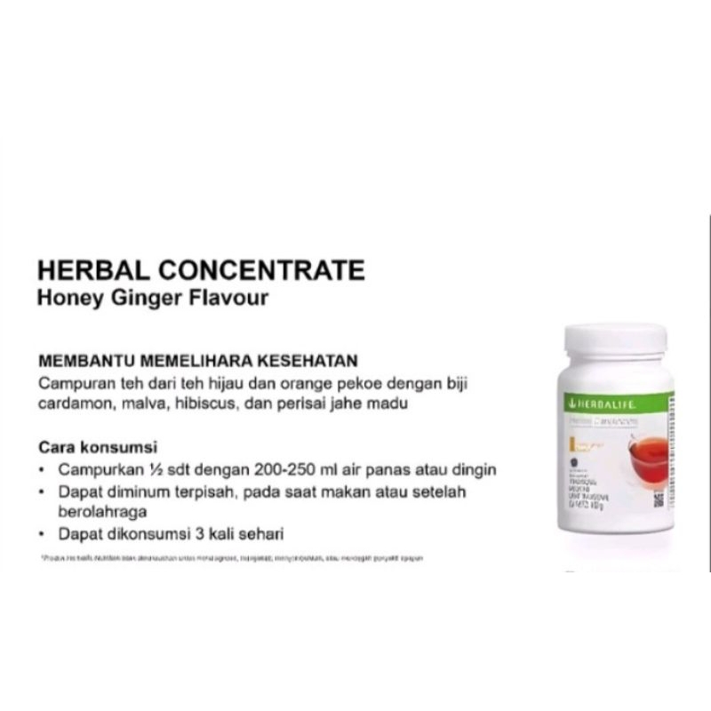 Tea Herbalife Teh Concentrate Shake F1 Obat Pelangsing Badan Asli