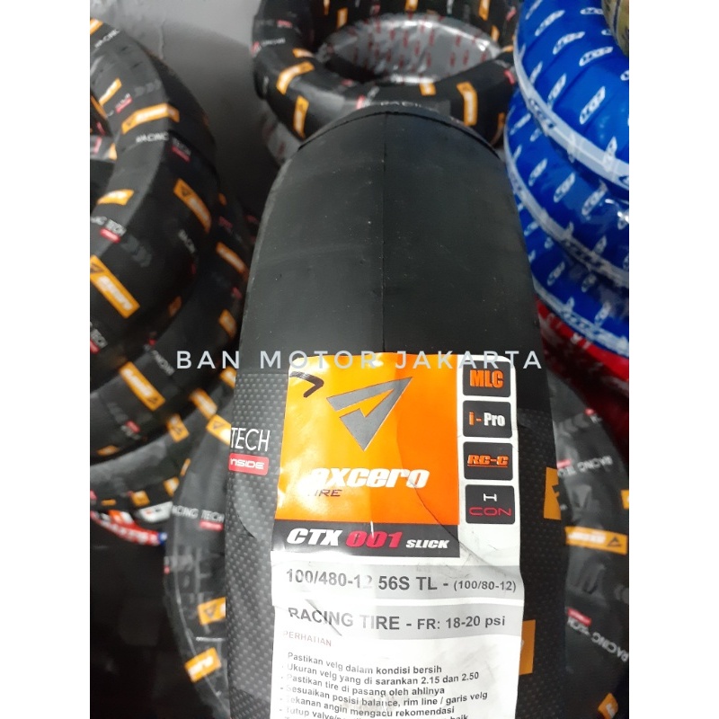 Ban Scoopy Slick Tubeless 100/80-12 Kingland CTX Ban Balap Botak Ring 12