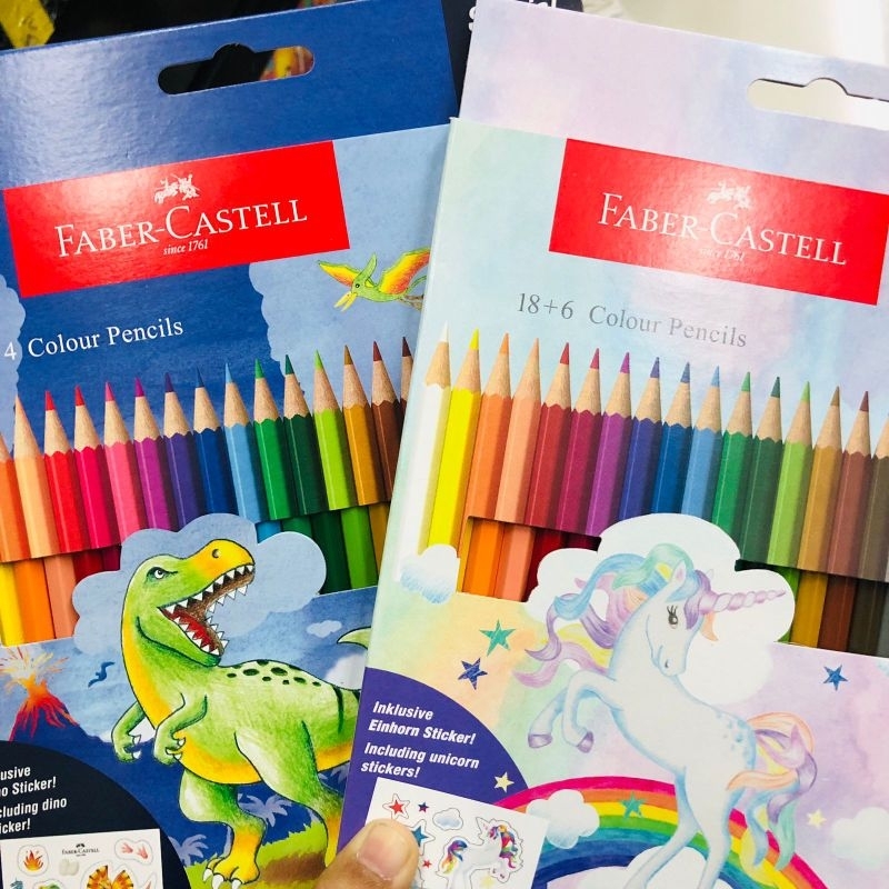 

PENSIL WARNA FABER CASTELL 18+6 WARNA UNICRON EDITION DAN DINI EDITION