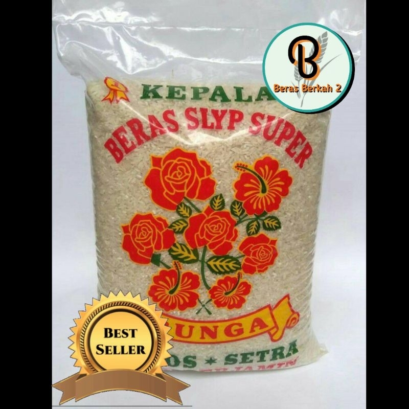 

beras pulen cap bunga 5 liter grade medium low