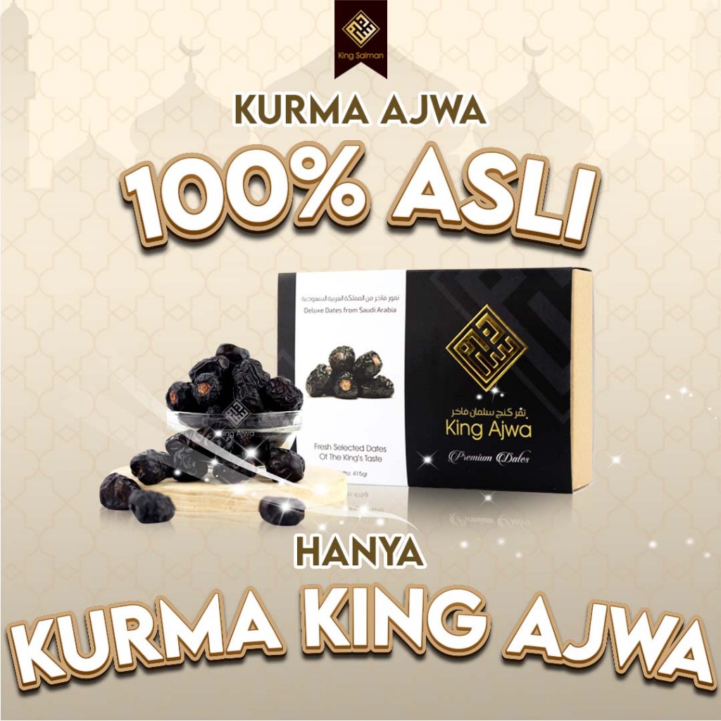 

Kurma Ajwa Asli 100% Brand King Salman