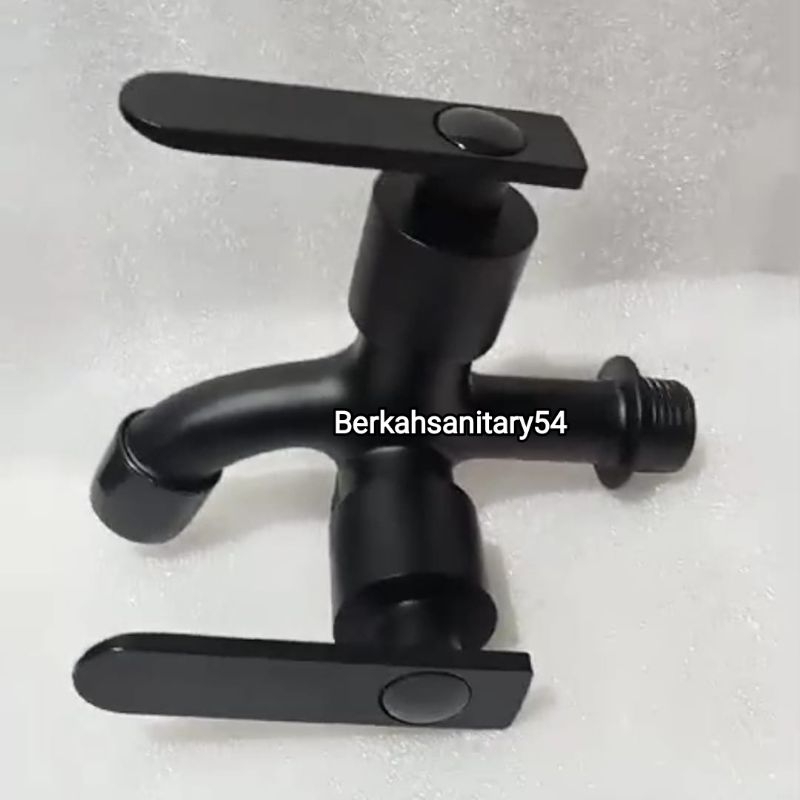 Kran Cabang Shower Hitam/Kran Shower/Kran Double/Kran Kamar Mandi