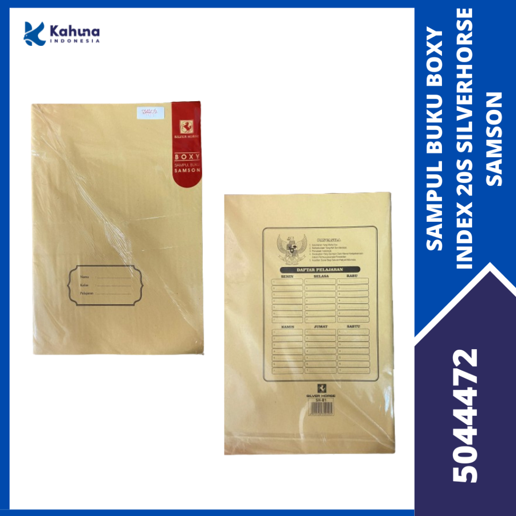 

Sampul Buku Kertas Kraft Boxy Index SILVERHORSE SAMSON 1 Pack 20 Lembar [5044472]
