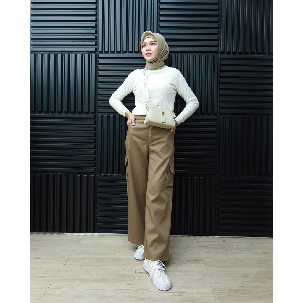 CARGO Pants High Waist-by Hijab mamah icis