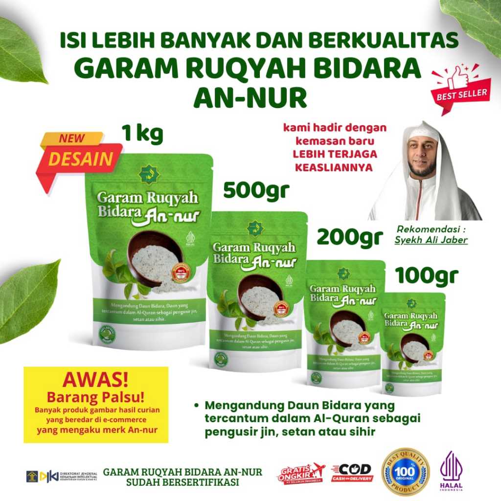 

GARAM RUQYAH BIDARA ANNUR REKOMENDASI SYEH ALI JABER - BISA LANGSUNG DIGUNAKAN