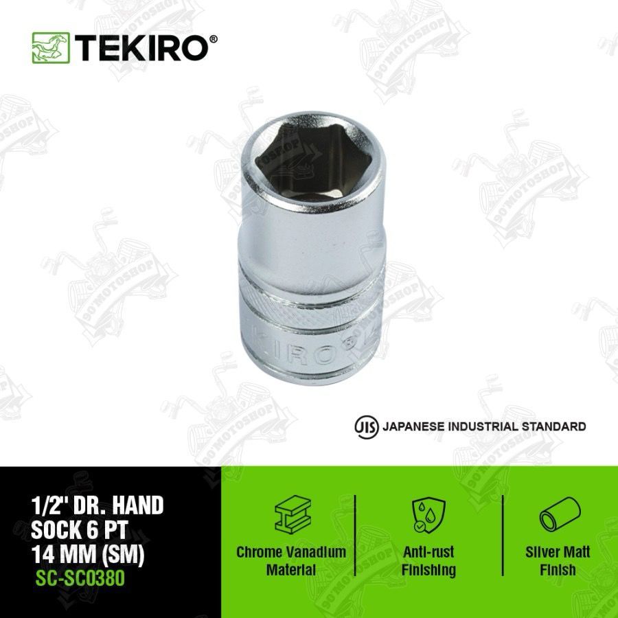 Tekiro Kunci Mata Sock Shock Sok 1/2 Inch 14mm 6 PT Anak Sock Tekiro 14 mm 1/2inch 6PT Satuan Eceran