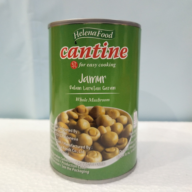 

Jamur Kancing Kaleng 425 g / Whole Mushrooms Cantine / Helena Food