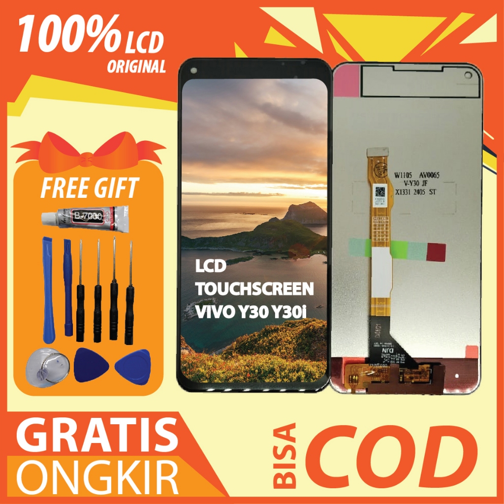 【ORIGINAL 100%】LCD TOUCHSCREEN VIVO Y30/ Y30i FULLSET TOUCHSCREEN / ORIGINAL100%