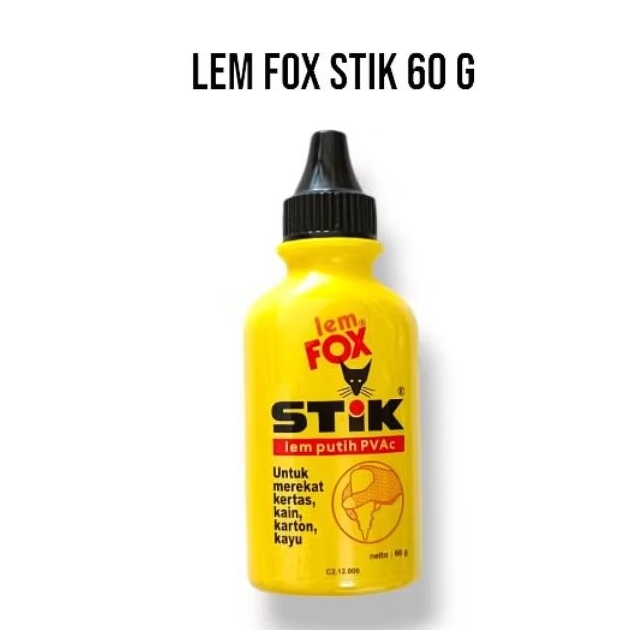 

Lem fox stik 60 gr lem putih kecil (1 pcs)